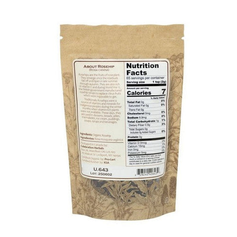 Celebration Herbals, Organic Rosehips Seedless Shells Cut And Shifted, 16 Oz Celebration Herbals