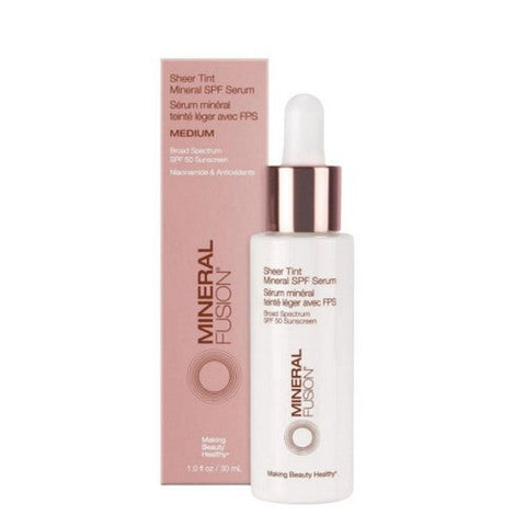 Medium Sheer Tint Mineral SPF 50 Serum 1 Oz by Mineral Fusion