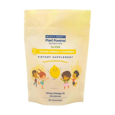Wiley Wallaby, Kids Vegan Omega 3 Fresh Lemonade, 30 Gummies Wiley Wallaby
