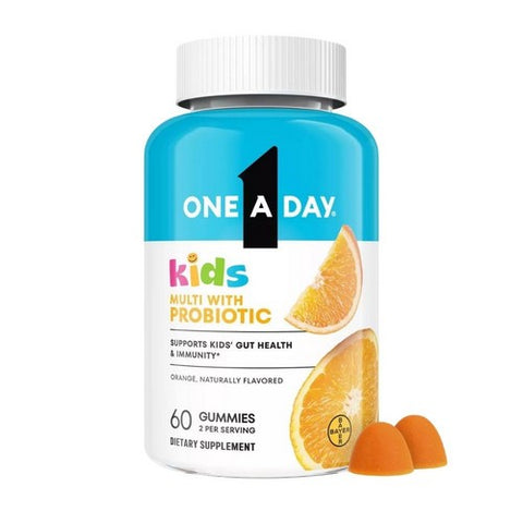 Miralax, Kids' Multivitamin With Probiotic Gummies Orange, 60 Count Miralax