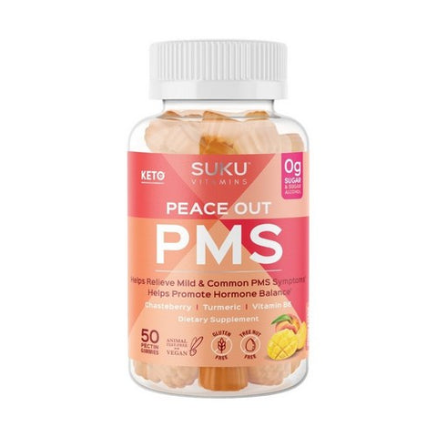 Peace Out PMS Mango And Peach 50 Gummies by  Pure Encapsulations