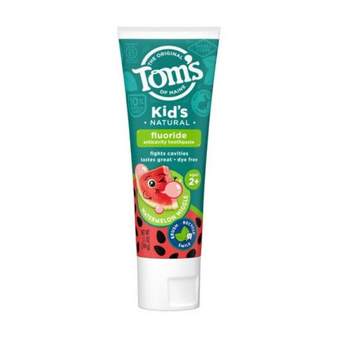 Watermelon Wiggle Natural Kids Toothpaste with Fluoride 5.1 Oz by Tom's Of Maine