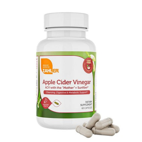 Apple Cider Vinegar Plus Fiber 60 Caps by Zahler