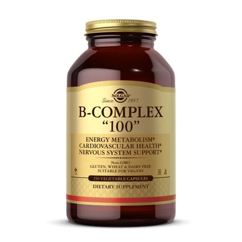 Solgar, B-Complex 100 Veg Capsules, 250 Veg Caps