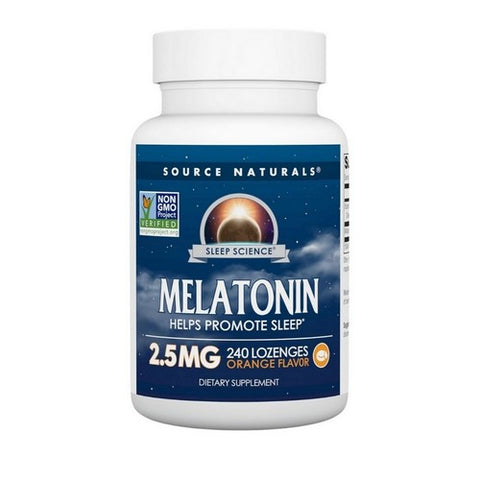 Sleep Science Melatonin Orange 240 Lozenges by Source Naturals
