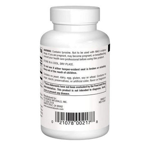 Source Naturals, N-Acetyl L-Tyrosine, 300 mg, 120 Tabs Source Naturals