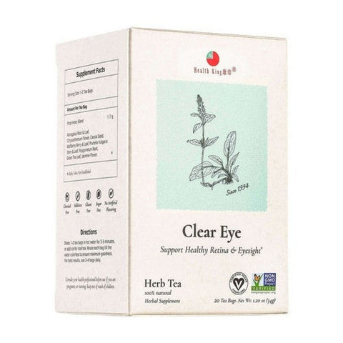 Health King, Clear Eye Herb Tea, 20 Bags Health King