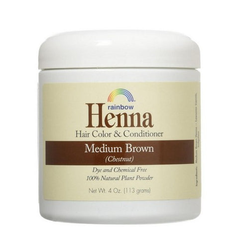 Rainbow Research, Henna Hair Colour And Conditioner Medium Brown Chestnut, 4 Oz