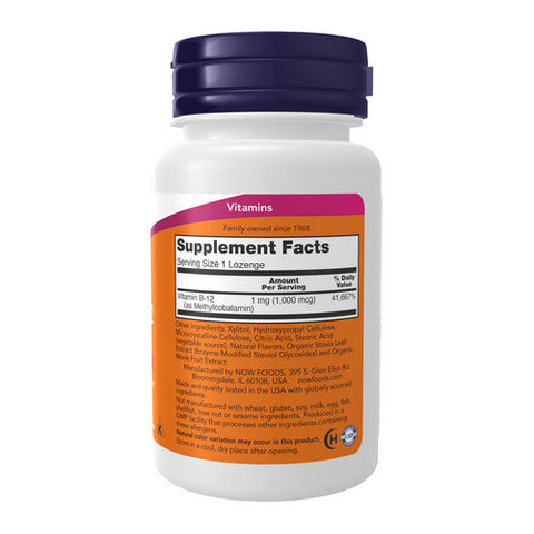 Now Foods, Methyl B-12, 1000 mcg, 100 Lozenges Now Foods