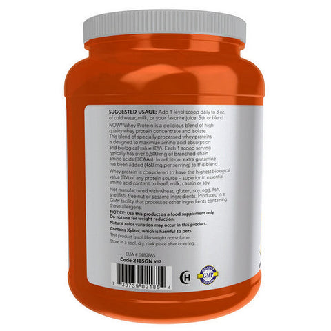 Now Foods, Whey Protein, Natural Vanilla, 2 lbs Now Foods