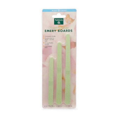 Earth Therapeutics, Smooth And Shape Emery Boards 3 Sizes, 15 Count Earth Therapeutics