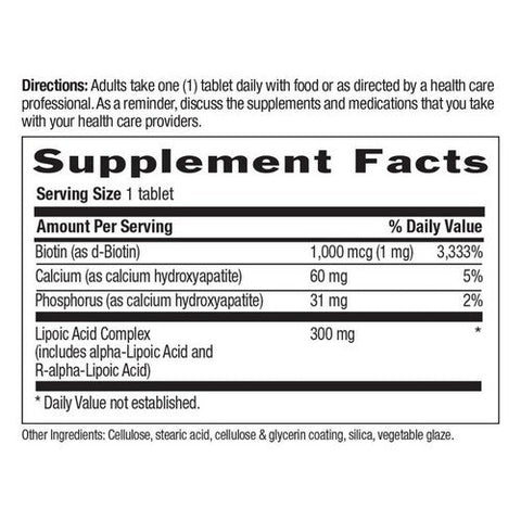 Country Life, Active Lipoic Acid, 60 Tabs Country Life