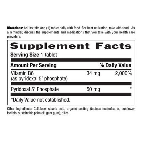 Country Life, P-5-P Pyridoxal 5 Phosphate, 50 mg, 100 tabs Country Life