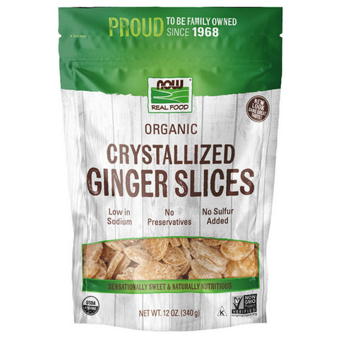 Now Foods, Ginger Slices (Crystallized), 12 oz Now Foods