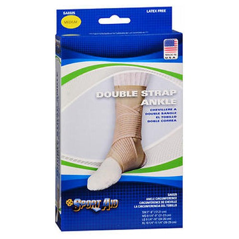 Sport Aid, Double Strap Ankle Support, 8 to 9-1/2 Inch Medium Sport Aid