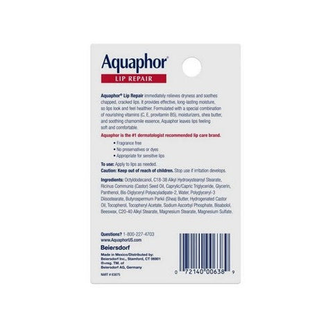 Aquaphor, Lip Repair, 0.35 Oz