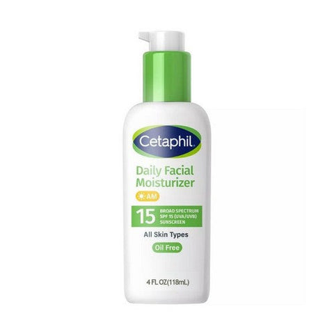Cetaphil, Daily Facial Moisturizer Spf 15 Dry To Normal Sensitive Skin, 4 Oz