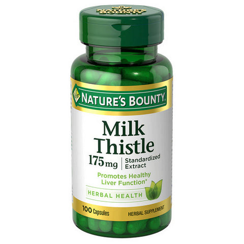 Nature's Bounty, Milk Thistle, 175 mg, 100 caps Nature's Bounty